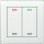 MDT Glastaster II Light 2fach RGBW wei&szlig; neutral