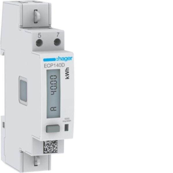HAGER Energiez&auml;hler ECP140D 1phasig direkt 40A 1M S0 MID