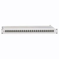 RUTENBECK 19 Patchpanel flex Cat6 1HE 24xRJ45s lichtgrau...