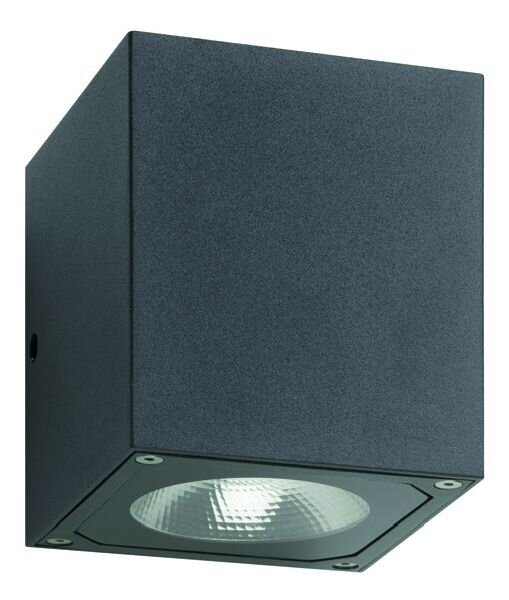 LCD LED-Wandleuchte LB24 2x7W alu-Druckguss graphit 866lm 3000K