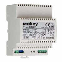 EKEY Hutschienennetzteil 100891 230VAC - 24V DC 2A