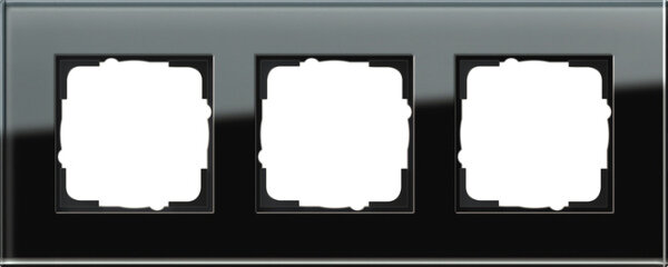 GIRA Rahmen 021305 3fach Esprit Glas schwarz