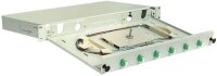 Paschke Datensysteme 19 1HE Spleissbox RAL7035 ausz. mit...