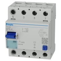 DOEPKE FI-Schutzschalter DFS4 063-4/0,30-A 4polig 63/0,3A