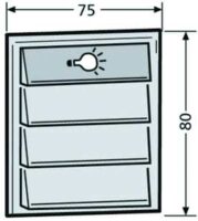 RENZ Tastenmodul m. 1 Licht-/3Klingeltaster...