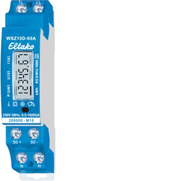 ELTAKO Wechselstromz&auml;hler elektronisch WSZ15D-65A MID geeicht