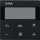 GIRA Raumtemperaturregler S3000 RTR Display System 55 Schwarz matt