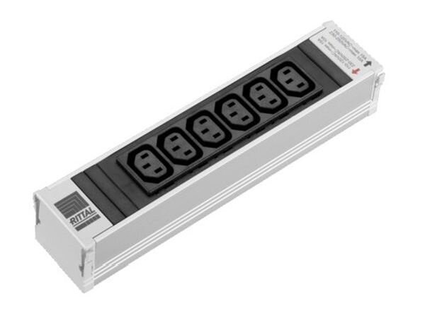 RITTAL Einsteckmodul PSM f.Stromschiene 6 Buchsen EN 60320 C13 ohne Sicherung