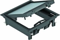 OBO Geräteeinsatz GES4-2U10T 9011 graphitschwarz