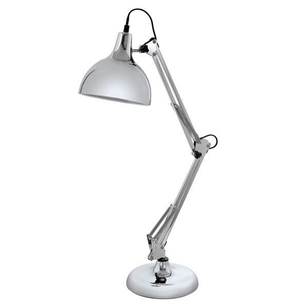 EGLO Tischleuchte LB24 TL 1 E27 chrom BORGILLIO