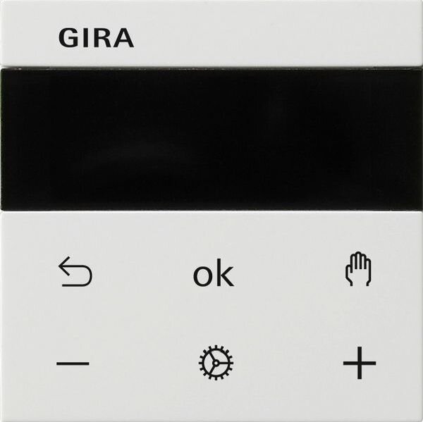 GIRA Raumtemperaturregler S3000 RTR Display System 55 Reinwei&szlig;