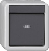 GIRA Taster 515130 KNX/EIB 1fach BA WG AP 1 LED gr