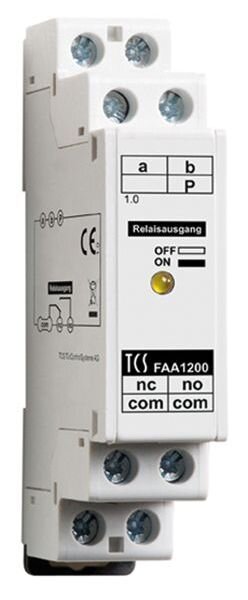 TCS T&uuml;r&ouml;ffnerrelais FAA1200-0400 zur Hutschienenmontage