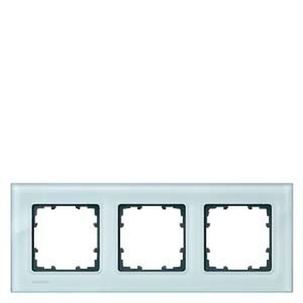 SIEMENS Rahmen 5TG1203 3fach Echtmaterial Glas