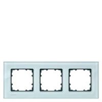 SIEMENS Rahmen 5TG1203 3fach Echtmaterial Glas