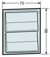 RENZ Tastenmodul mit 3 Klingeltaster quarzgrau