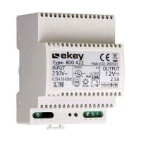 EKEY Reiheneinbau-Netzteil NT REG 230VAC/12VDC/2A 3TE