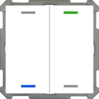 MDT Taster KNX Light 63 2fach RGBW weiß