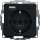 GIRA Steckdose SCHUKO 2459005 (Safety Plus) USB-Spannungsv.2f Typ A/C System 55 Schwarz matt