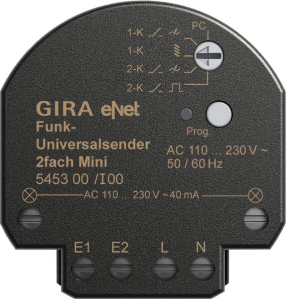 GIRA Funk-Universalsender 545300 eNet Mini 2fach