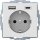 BERKER Steckdose SCHUKO 48046089 USB A-C Q.1/Q.3 polarwei&szlig; samt
