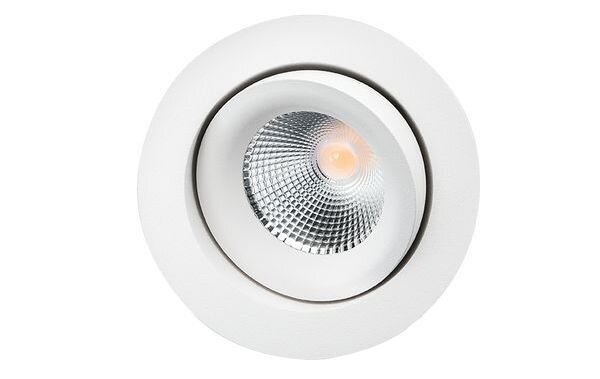 SG Leuchten LED-Deckeneinbaustrahler LB24 Junistar Lux ws-matt 7W schwenkbar 3000K