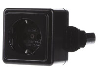 EUTRAC Steckdosenadapter 3-Phasen Aufbau 240V/6,3A schwarz