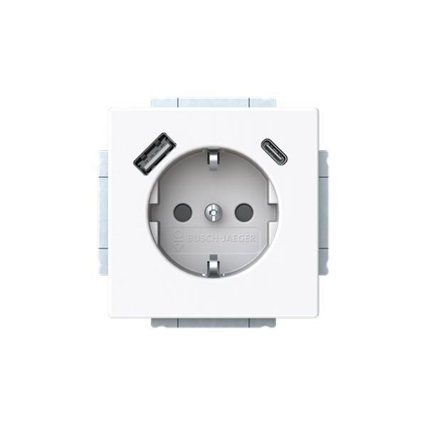 BUSCH-JAEGER USB-Steckdose SCHUKO 20 EUCB2USBAC-84 A+C