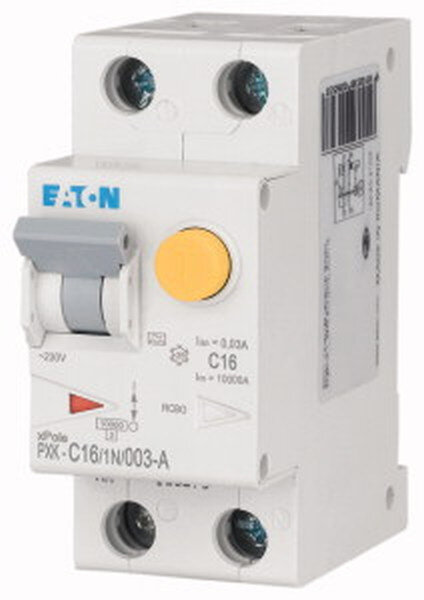 EATON FI/LS-Schalter PXK-C16/1N/003-A C16A 1polig+N 0,03A