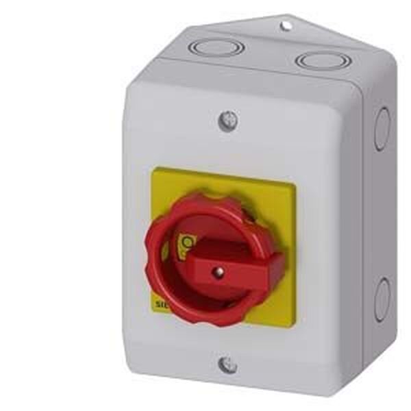 SIEMENS Haupt-/Not-Aus-Schalter 3LD2064-1TC53 4polig 1N-+ 1PE-Klemme