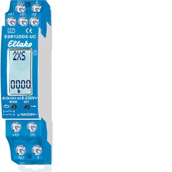 ELTAKO Stromstoss-Schaltrelais ESR12DDX-UC 1+1Schliesser 2000W