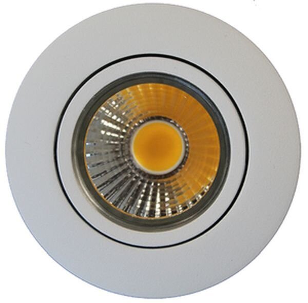 NOBILE LED-Deckeneinbaustrahler LB24 A 5068 T Flat weiss-matt 8W 930 38&deg; dim