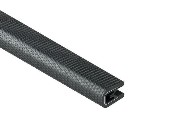 NIEDAX Kantenschutzband schwarz mit Stahlauflage PVC-weich