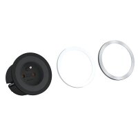 BACHMANN Steckdose PIX 1xCEE7/3 schwarz 2,0m AEH