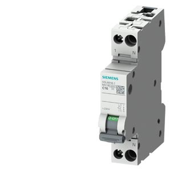 SIEMENS Leitungsschutzschalter 230V 6KA 1+N-polig 1TE C6