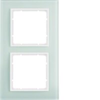BERKER Glasrahmen 10126909 2fach polarweiss