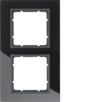 BERKER Glasrahmen 10126616 2fach schwarz