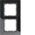 BERKER Glasrahmen 10126616 2fach schwarz