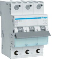 HAGER Leitungsschutzschalter MBS313 3polig B13A 6kA QC 3M