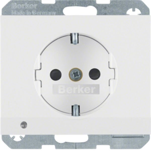 BERKER Steckdose SCHUKO 41097009 polarweiss gl&auml;nzend