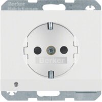 BERKER Steckdose SCHUKO 41097009 polarweiss glänzend