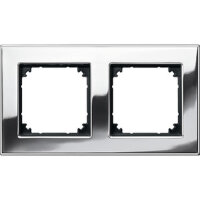 MERTEN Metallrahmen M-PLAN 475239 2fach Chrom