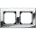 MERTEN Metallrahmen M-PLAN 475239 2fach Chrom