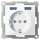 MERTEN Steckdose SCHUKO MEG23660344 Schuko USB Ladeger&auml;t wei&szlig;