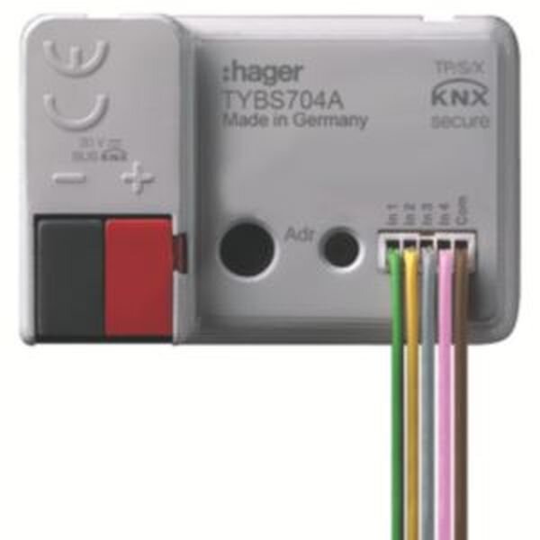 HAGER Bin&auml;reingang TYBS704A 4fach UP KNX