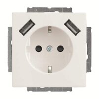 BUSCH-JAEGER USB-Steckdose SCHUKO 20 EUCB2USB-84 mit erh....