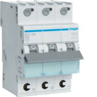 HAGER Leitungsschutzschalter MCS316 3polig C16A 6kA QC 3M