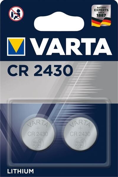 VARTA Knopfzelle 06430 ELECTRONICS 2Blister CR 2430 (MHD)