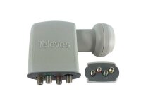 TELEVES LNB 40mm ABAKUS SP44EN Quattro RM 0,3 dB typ.