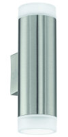 EGLO LED-Wandleuchte LB24 Edelstahl 2xGU10 3W 3000K